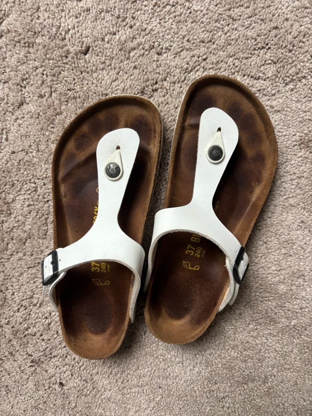 Birkenstock White Sandals